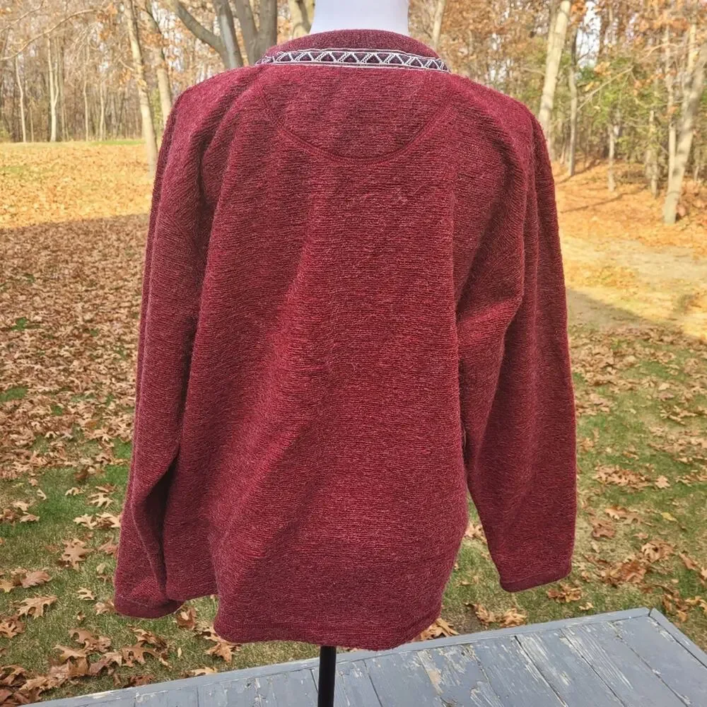 Sierra Sport Mohair Nordic Cardigan size Large